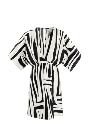 Mini robe à imprimé - noir/blanc  h5 