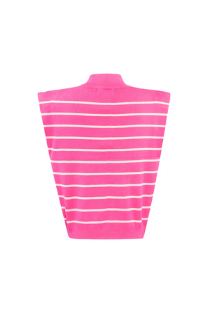 Striped spencer with zipper - pink h5 Picture6