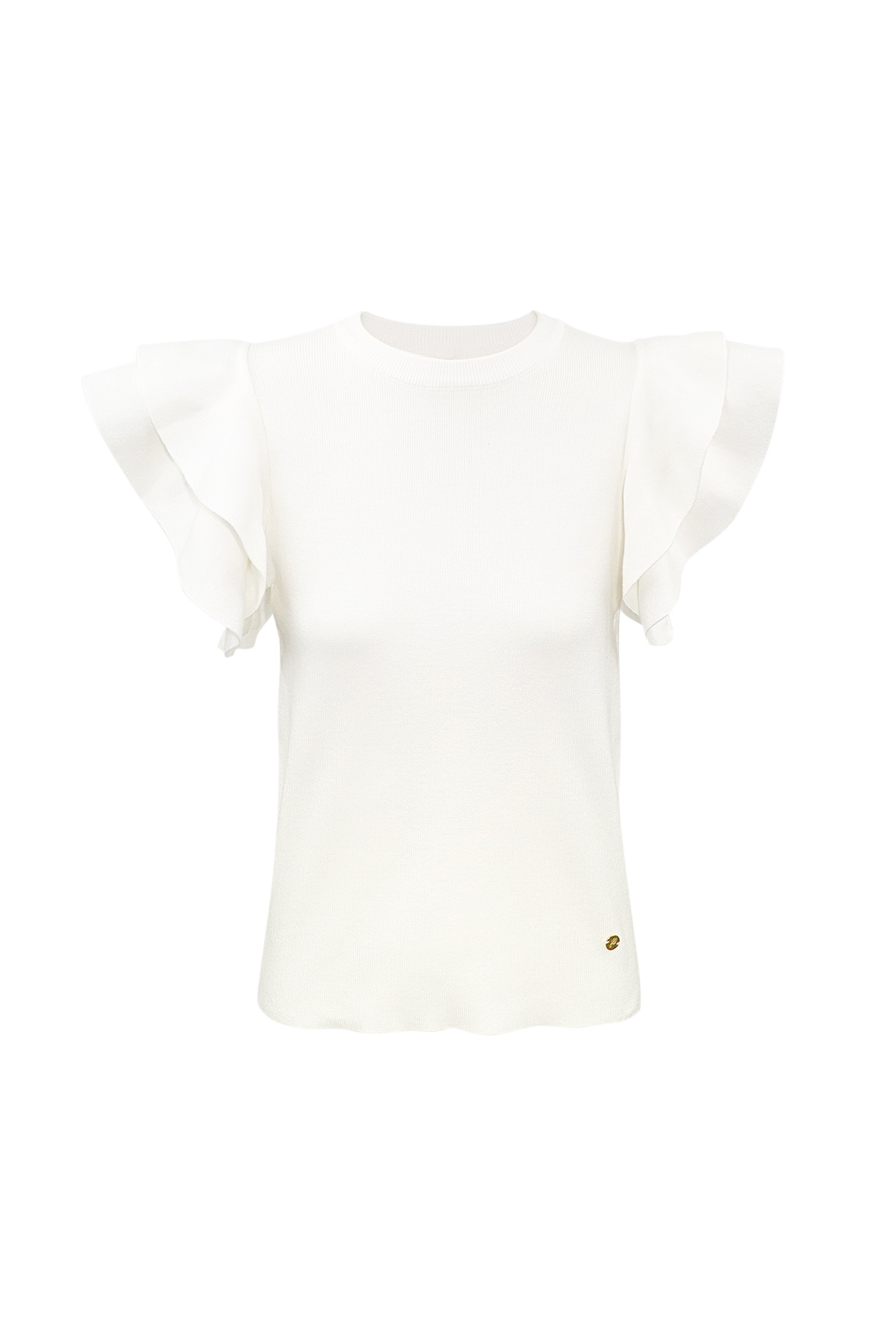Top open flare sleeve - white h5 