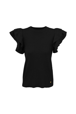 Top open flare sleeve - black h5 
