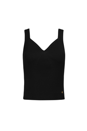 Basic knitted top - black h5 