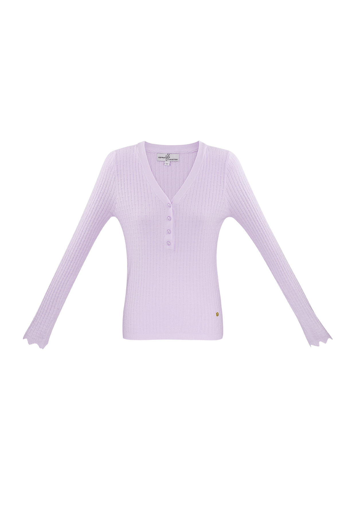 Pullover mit V-Ausschnitt – rosa 