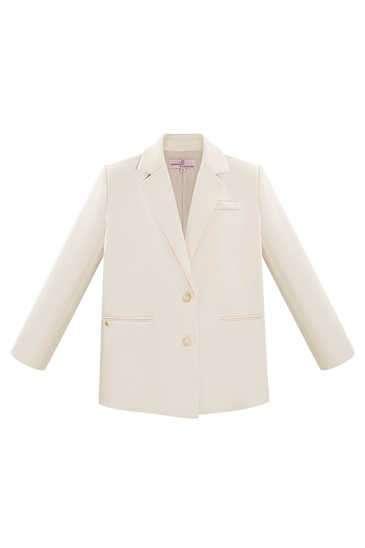 Two-button blazer - beige  2