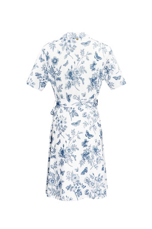 Flower dress with bow - blue  h5 Picture7