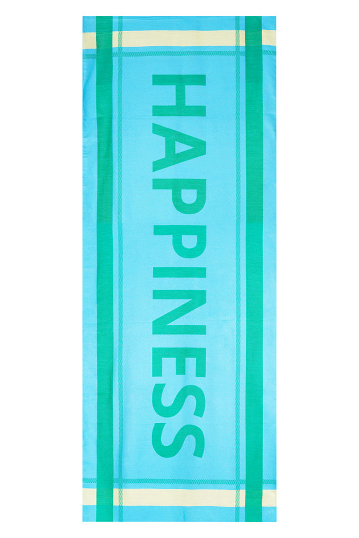 Bufanda Happy - azul / verde Imagen4