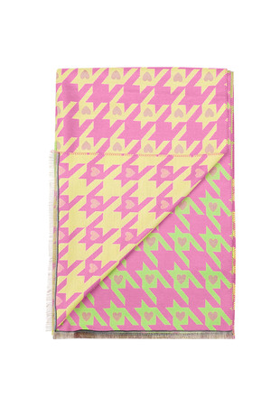 Neon heart scarf - pink h5 Picture4