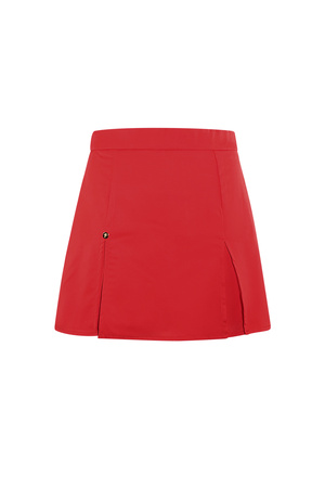 Falda pantalón mini básica pastel - rojo h5 
