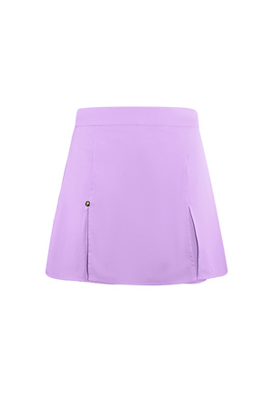 Falda pantalón mini básica pastel - lila h5 