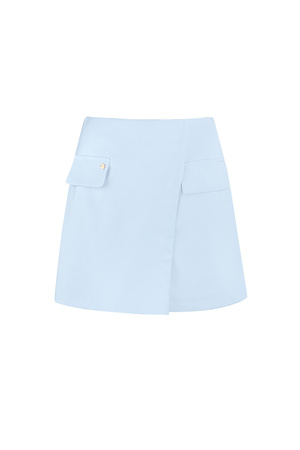 Plain pastel skirt - blue h5 