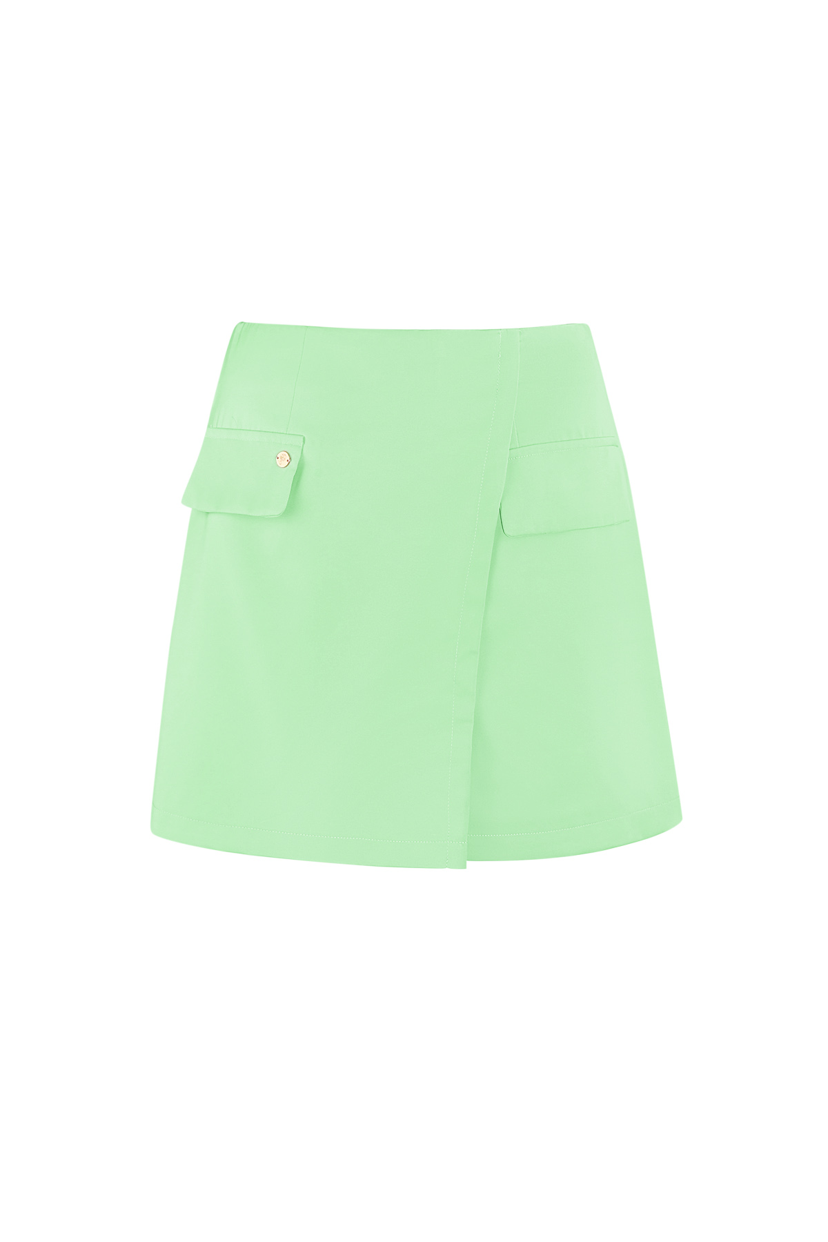 Plain pastel skirt - green h5 