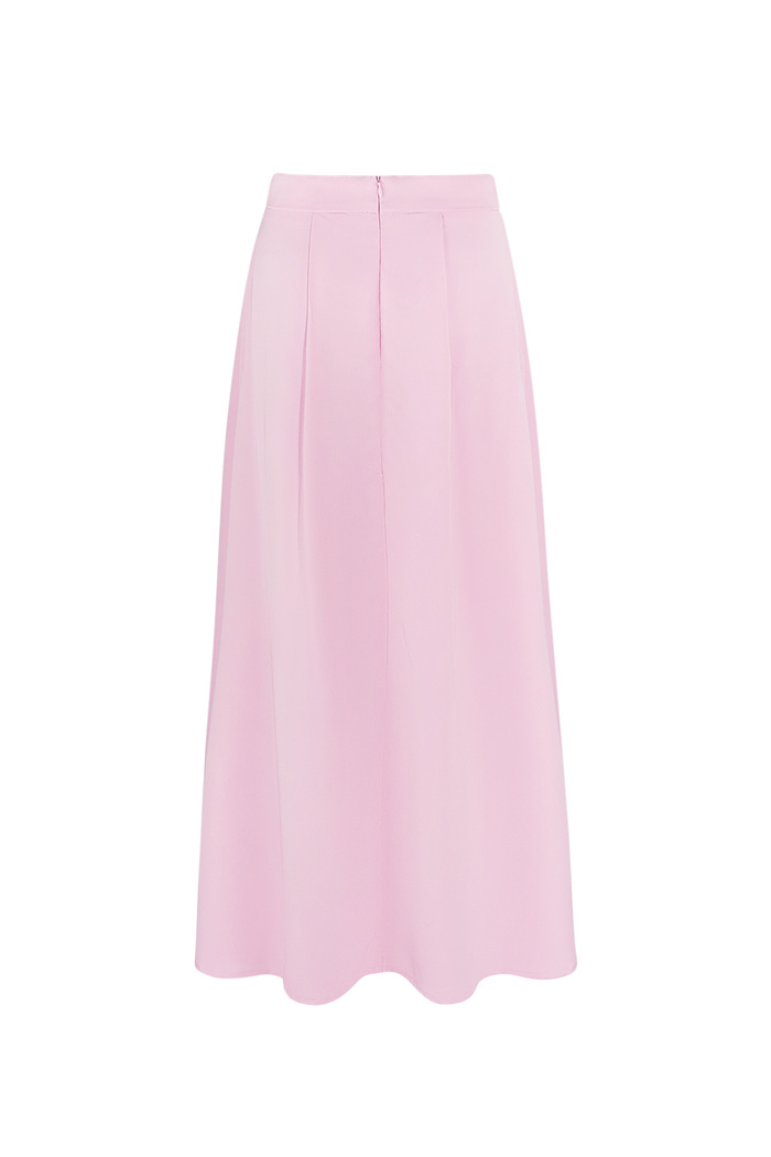 Long satin skirt - pink Picture9