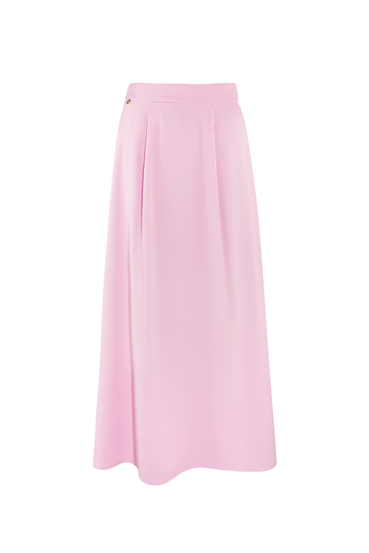 Long satin skirt - pink
