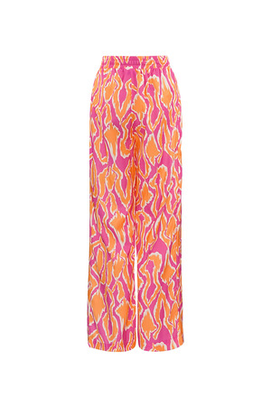 Pantalón colorido con estampado - naranja/rosa  h5 Imagen7