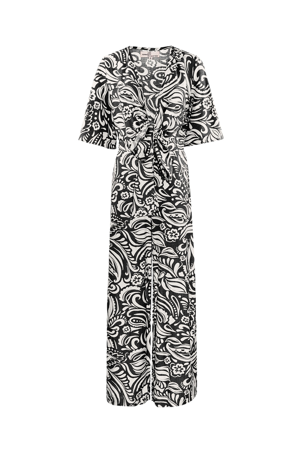 Jumpsuit with print - black/white 