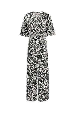 Jumpsuit with print - black/white  h5 