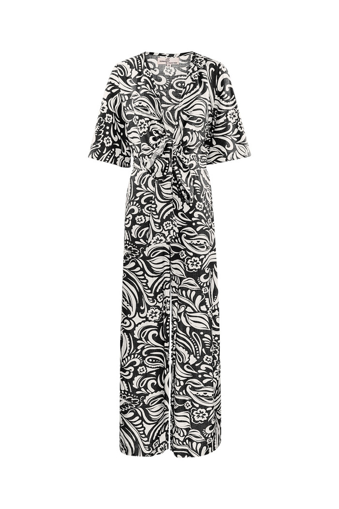 Jumpsuit with print - black/white  