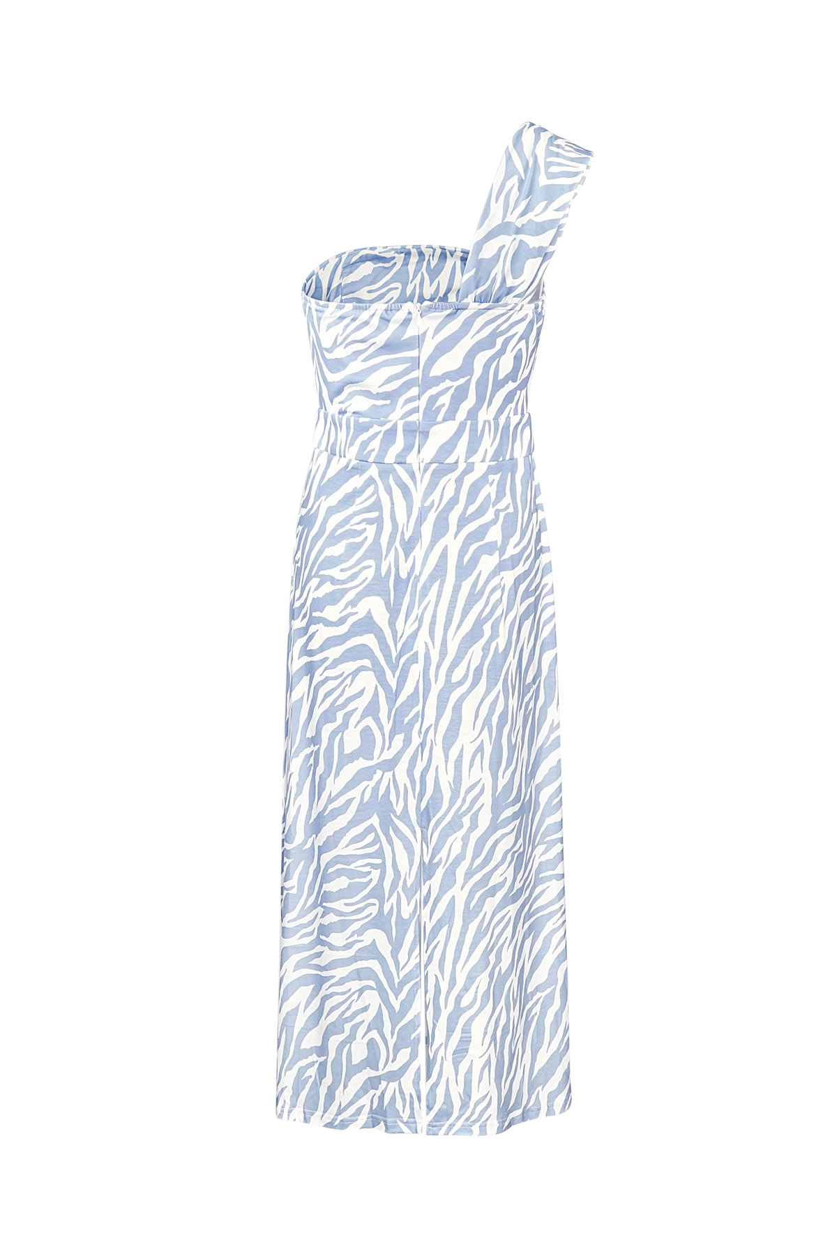 One-Shoulder-Zebrakleid - hellblau h5 Bild11