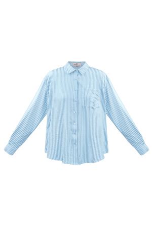 Striped blouse - blue h5 