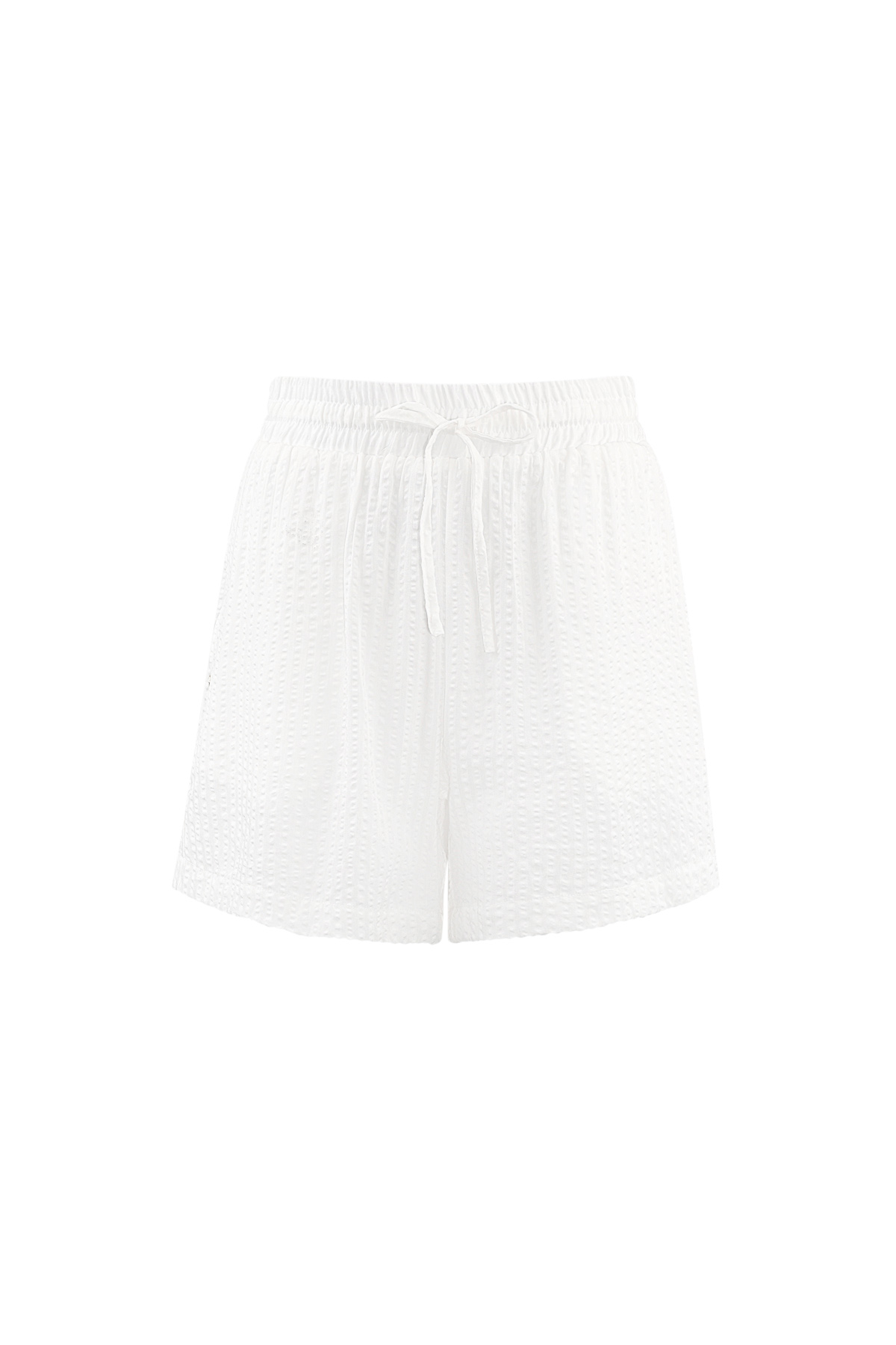 Shorts de rayas - blanco