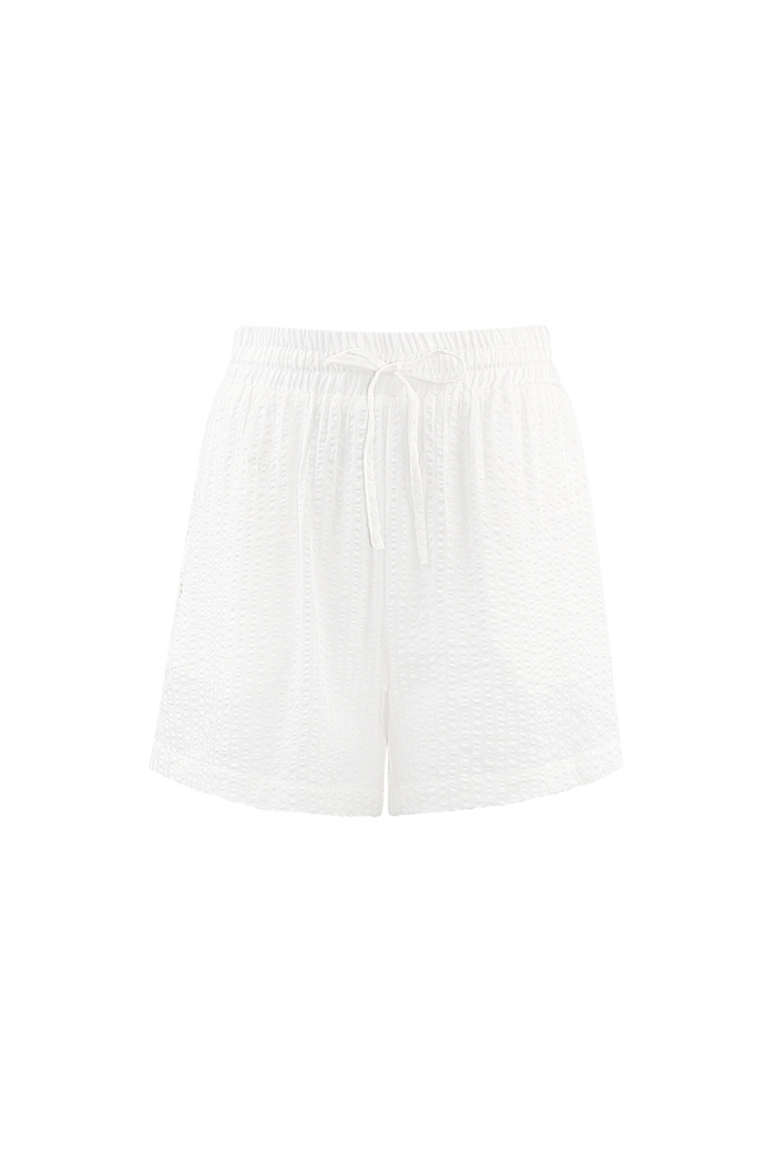 Striped shorts - white 