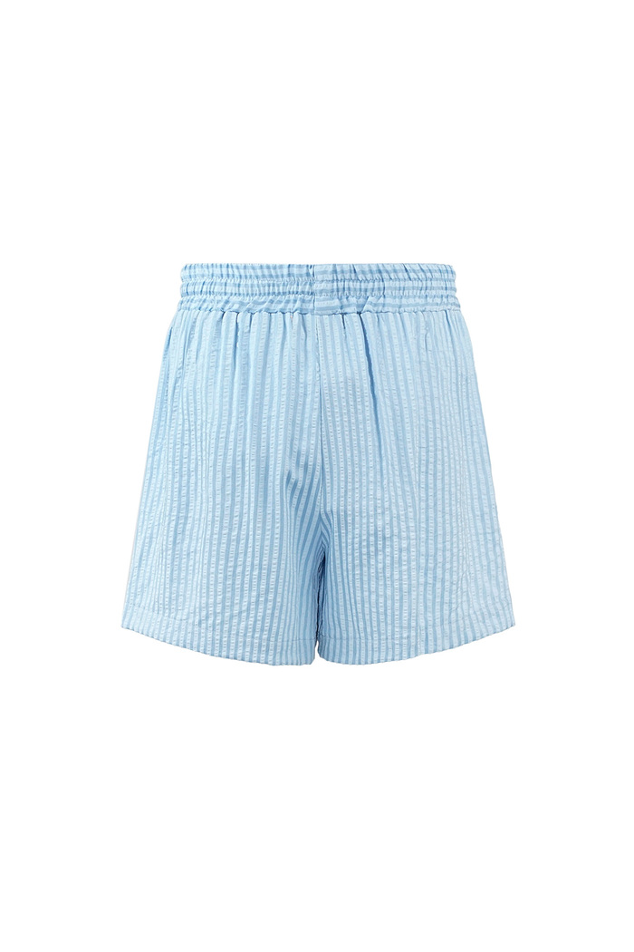 Gestreifte Shorts – blau Bild7