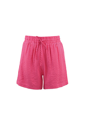 Pantaloncini a righe - rosso rosa h5 