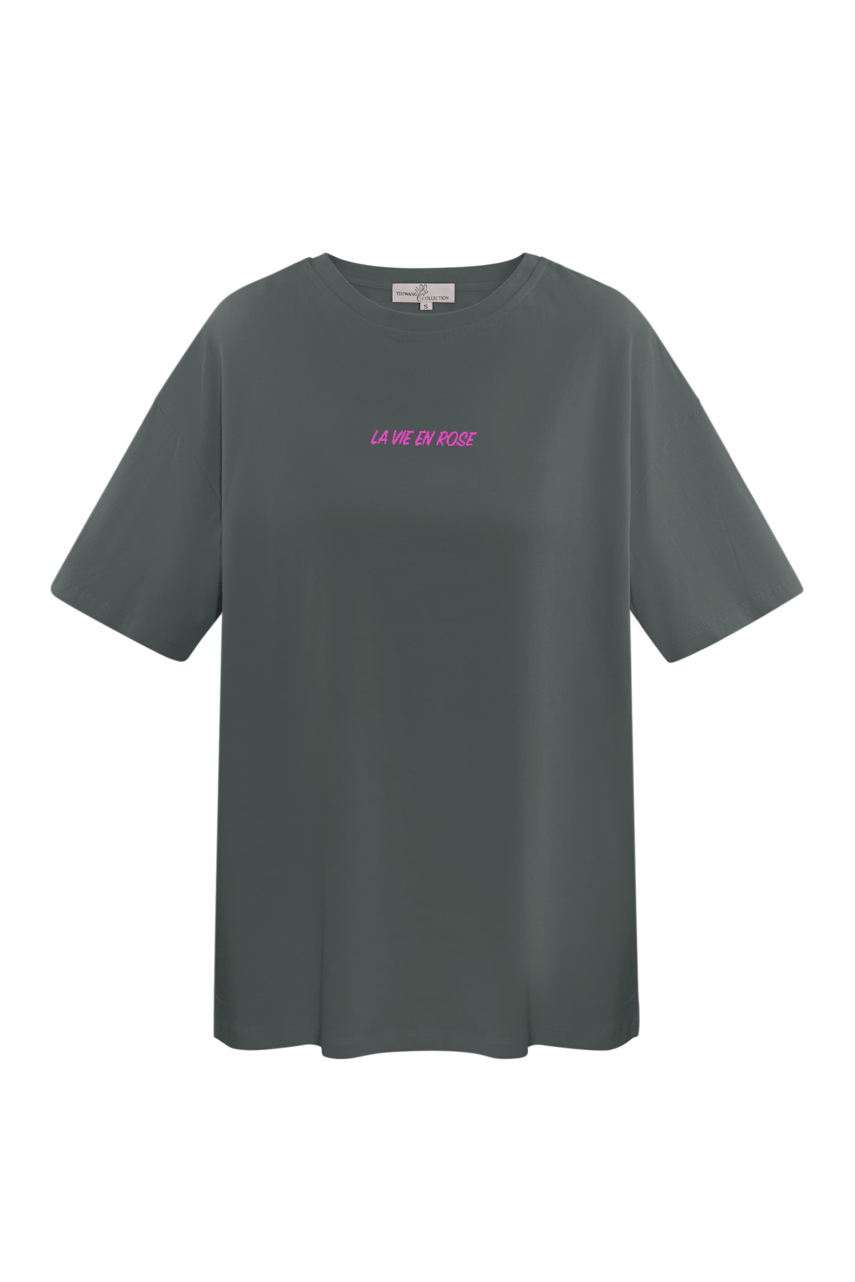 T-Shirt la vie en rose - dunkelgrau