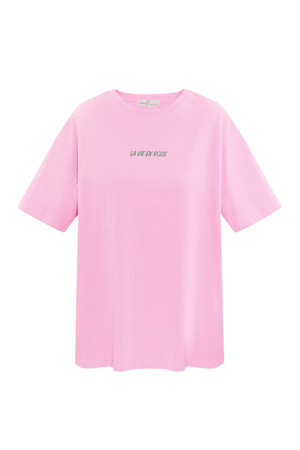 Camiseta la vie en rose - rosa h5 