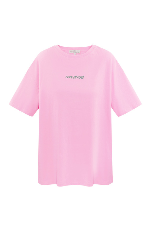 T-shirt la vie en rose - roze
