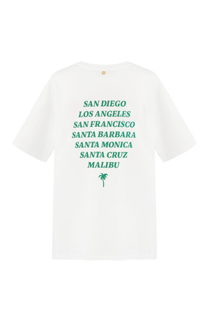 Maglietta California - bianca h5 Immagine7