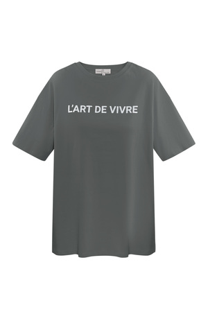 Camiseta l'art de vivre - gris plata h5 