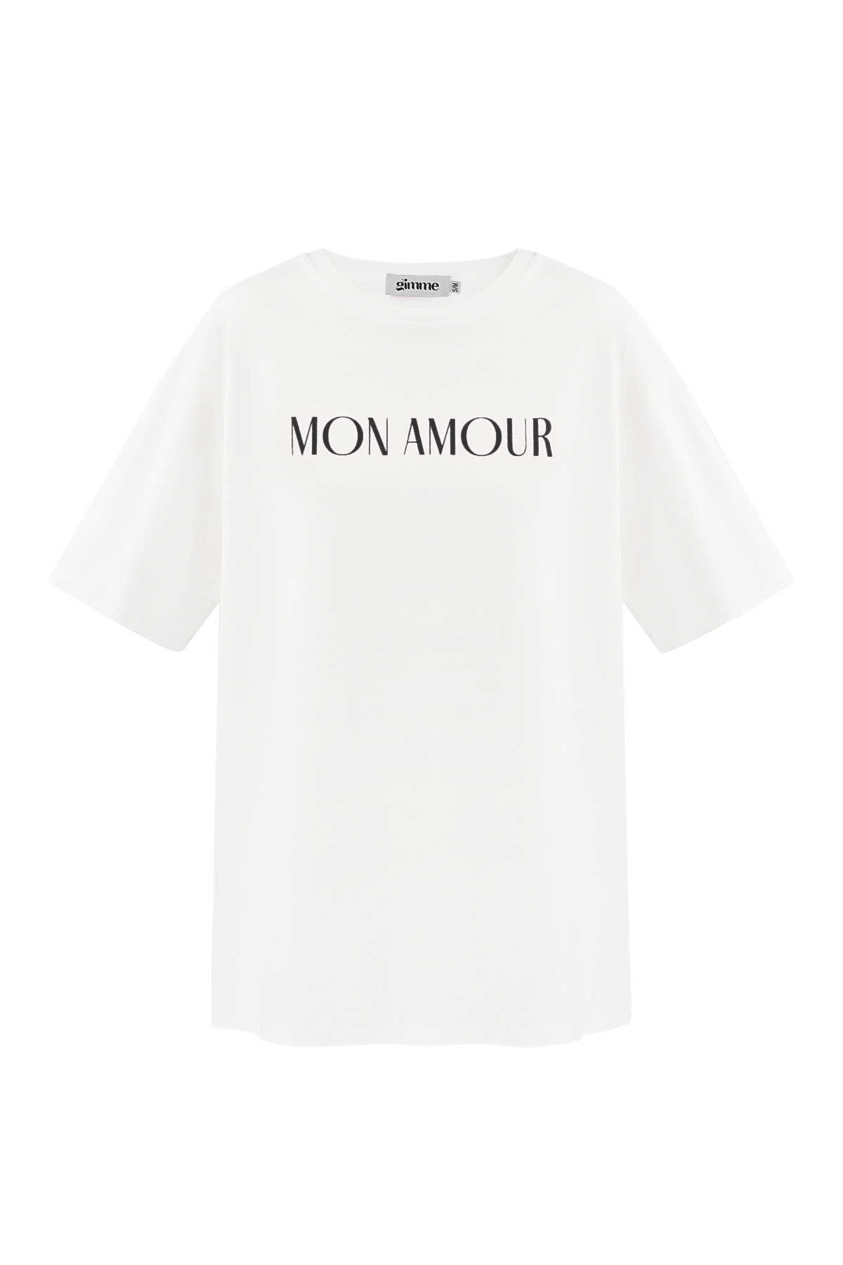 T-shirt mon amour - black and white h5 