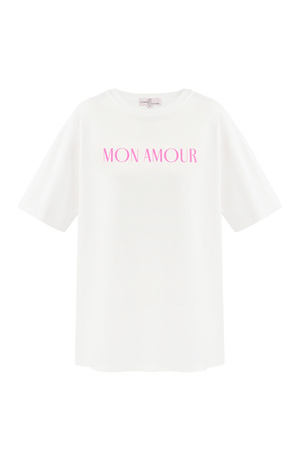T-shirt mon amour - wit h5 