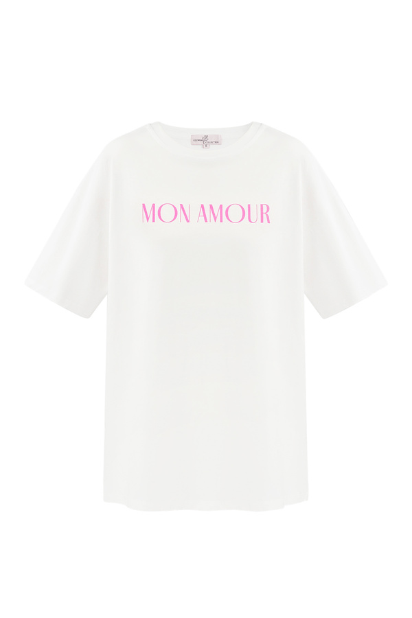 Camiseta mon amour - blanca