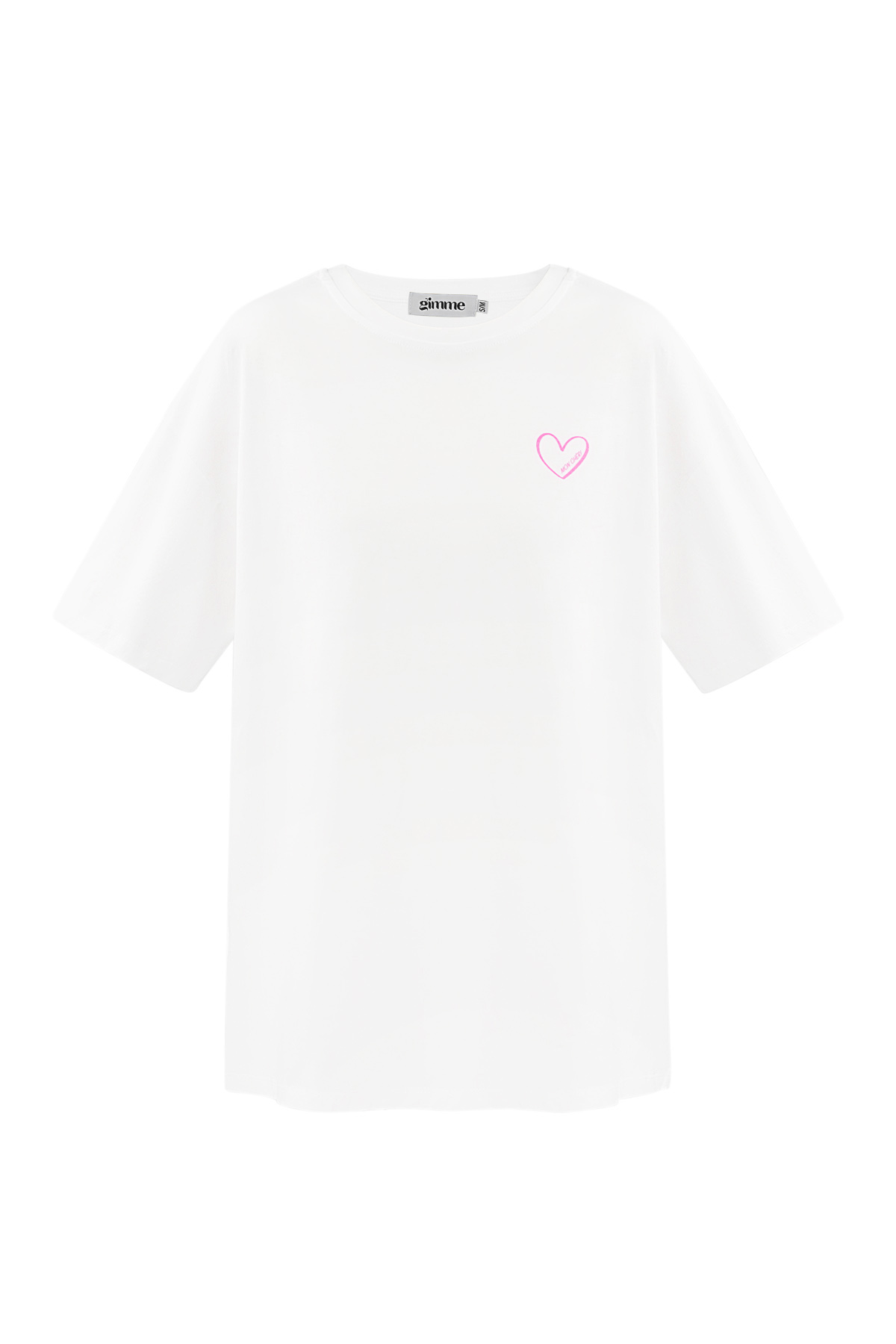 T-shirt mon cheri - wit 2