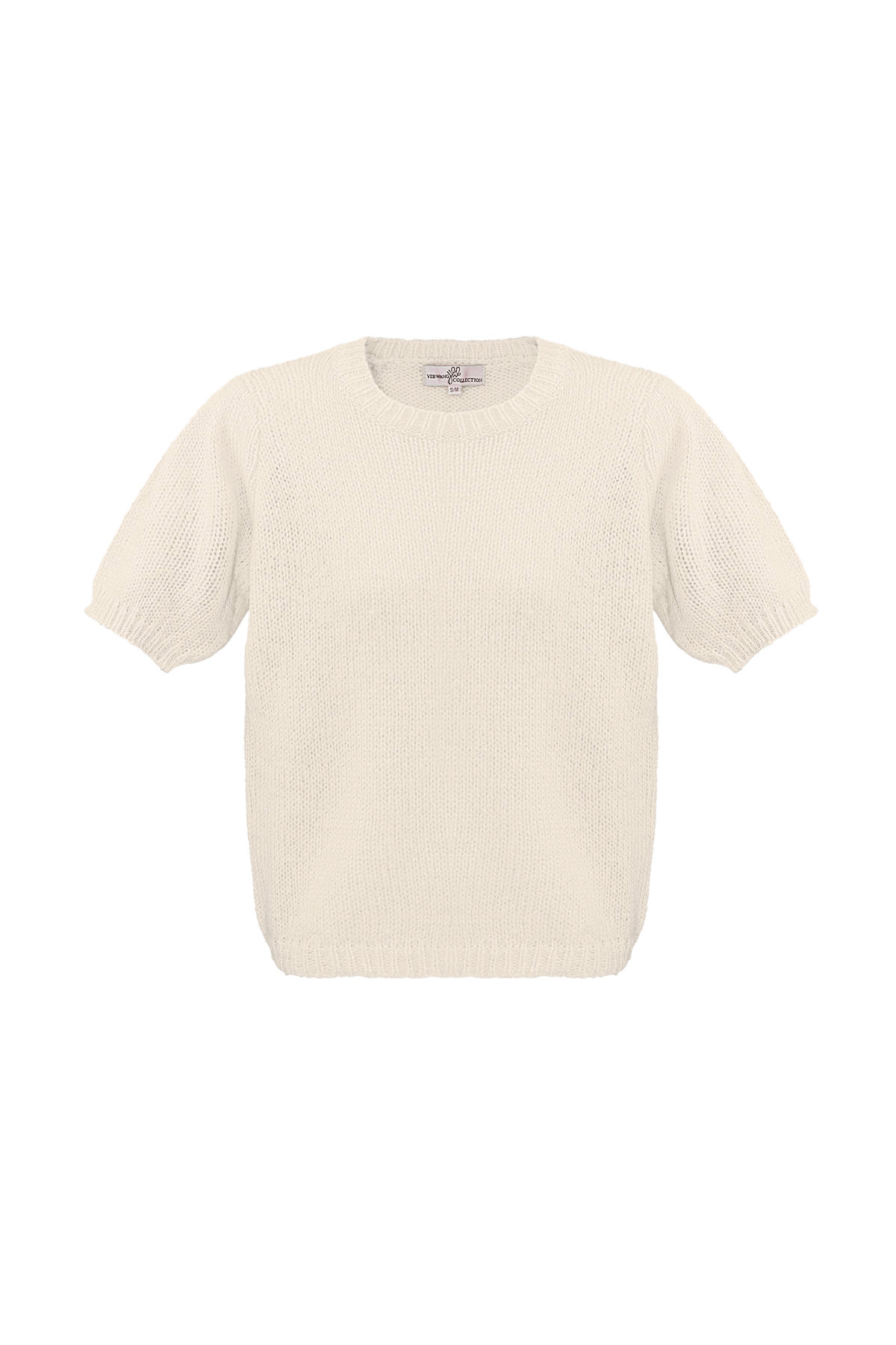 Basic shirt with puffed sleeves - beige h5 