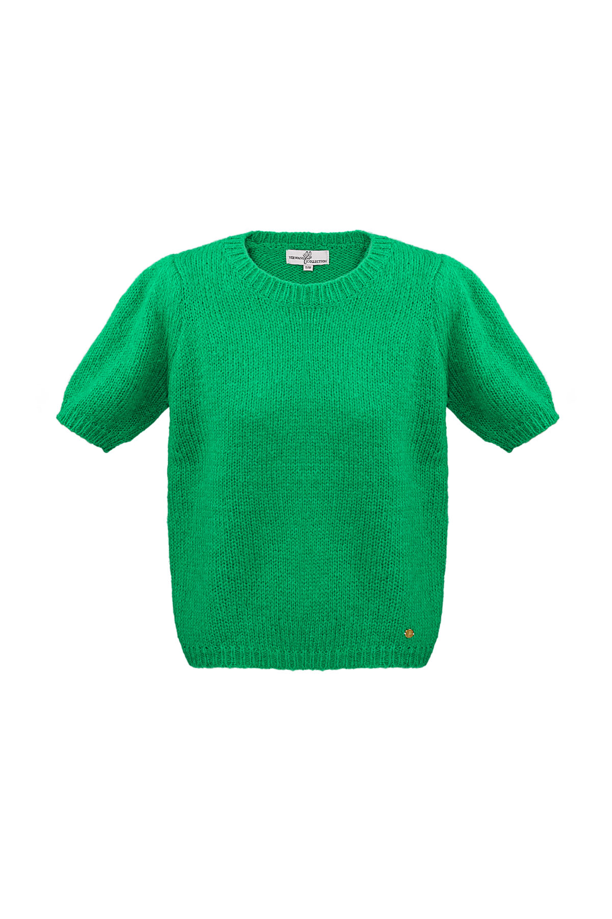 Camisa básica mangas abullonadas - verde h5 