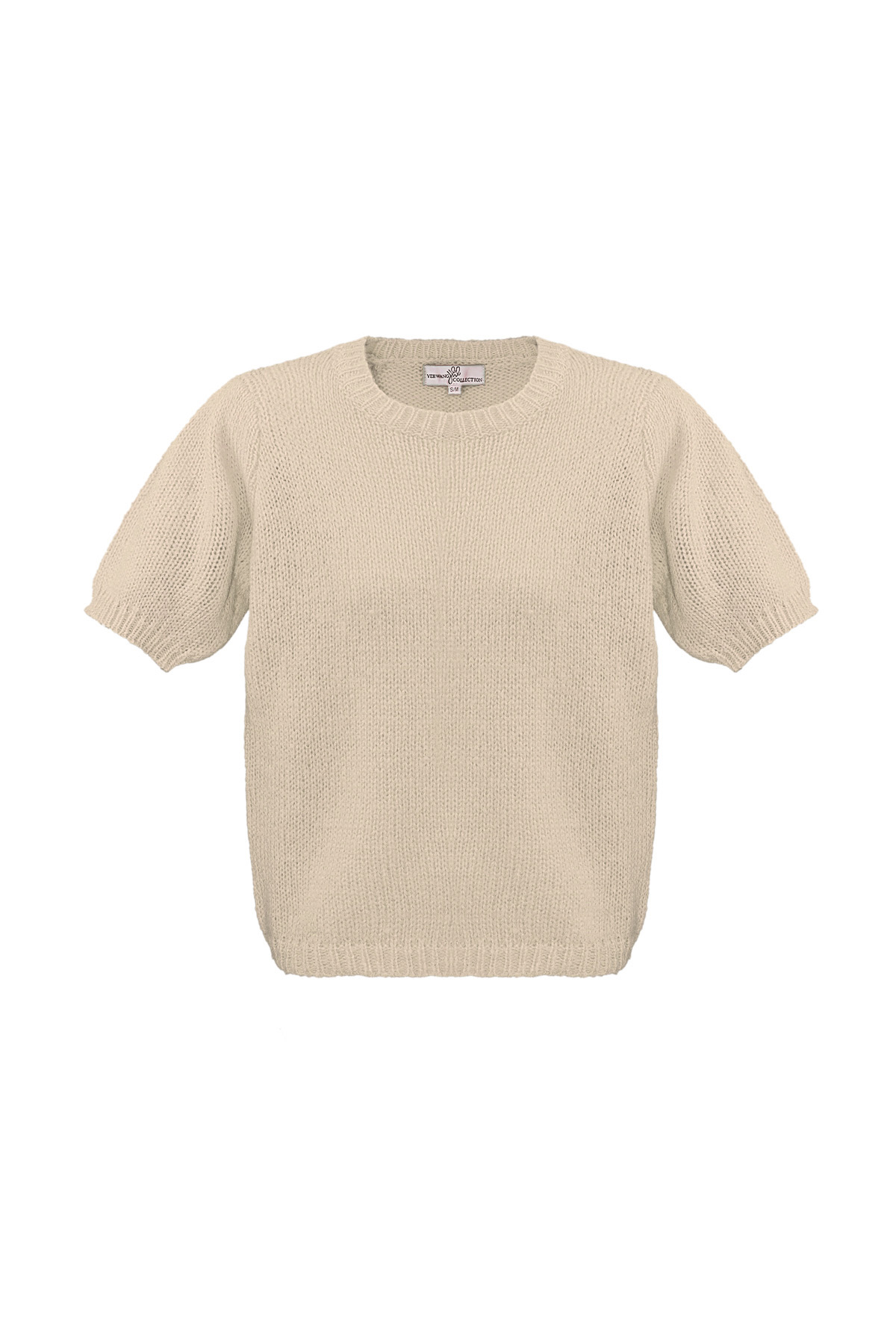 Basic-Shirt mit Puffärmeln – braun h5 