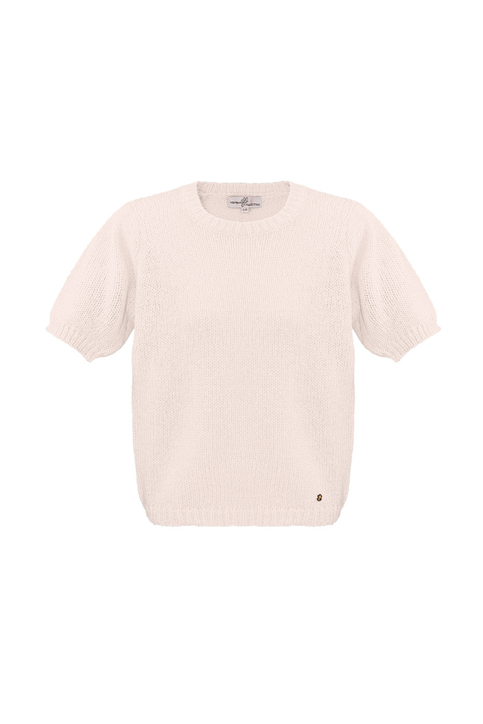 Basic shirt with puffed sleeves - off-white 