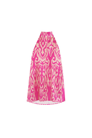 Top dos nu ambiance tropicale - fuchsia h5 