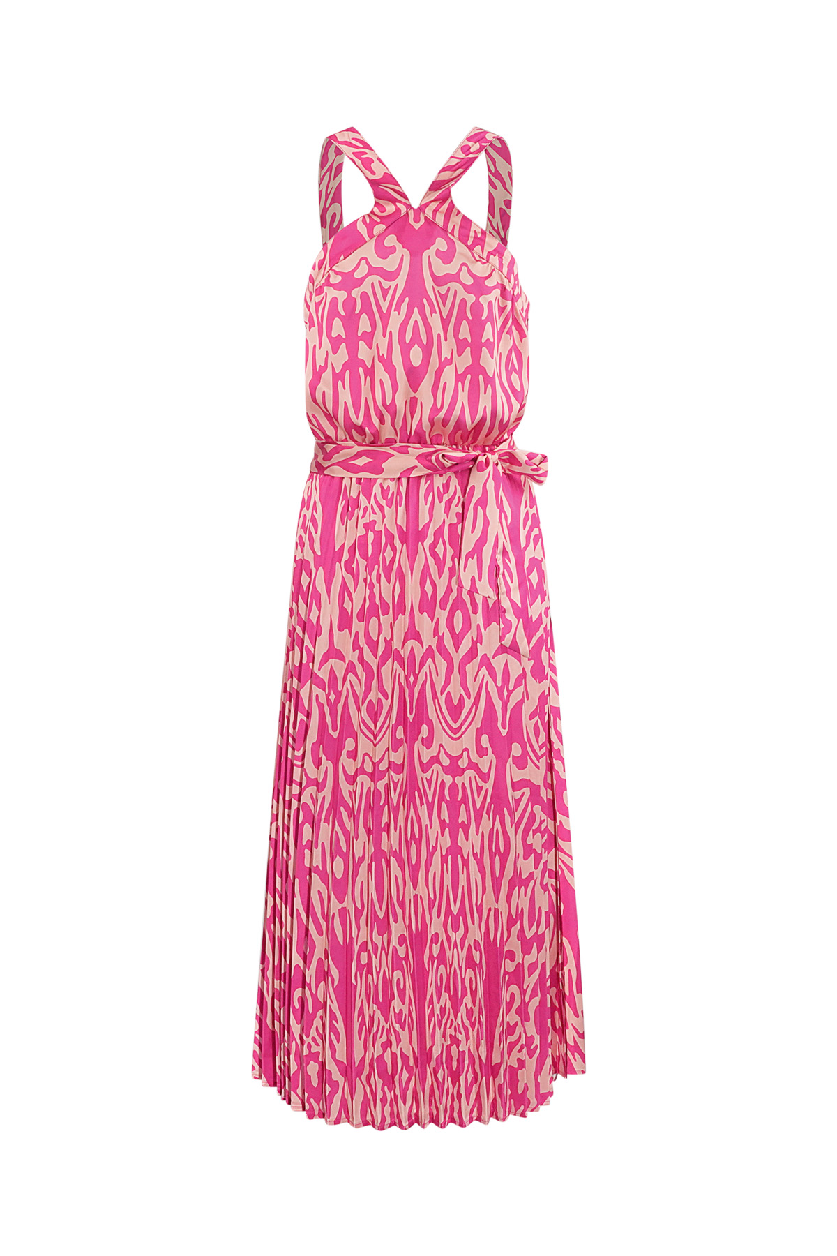 Robe vibes tropicales - fuchsia 2