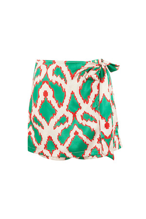 Falda pantalón tropical bliss - verde h5 