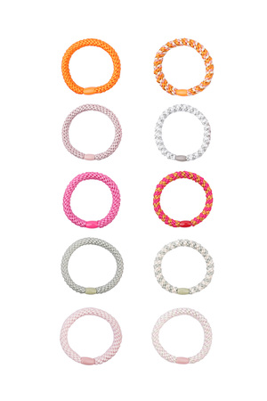 Hair elastic bracelets box summer vibe - multi h5 