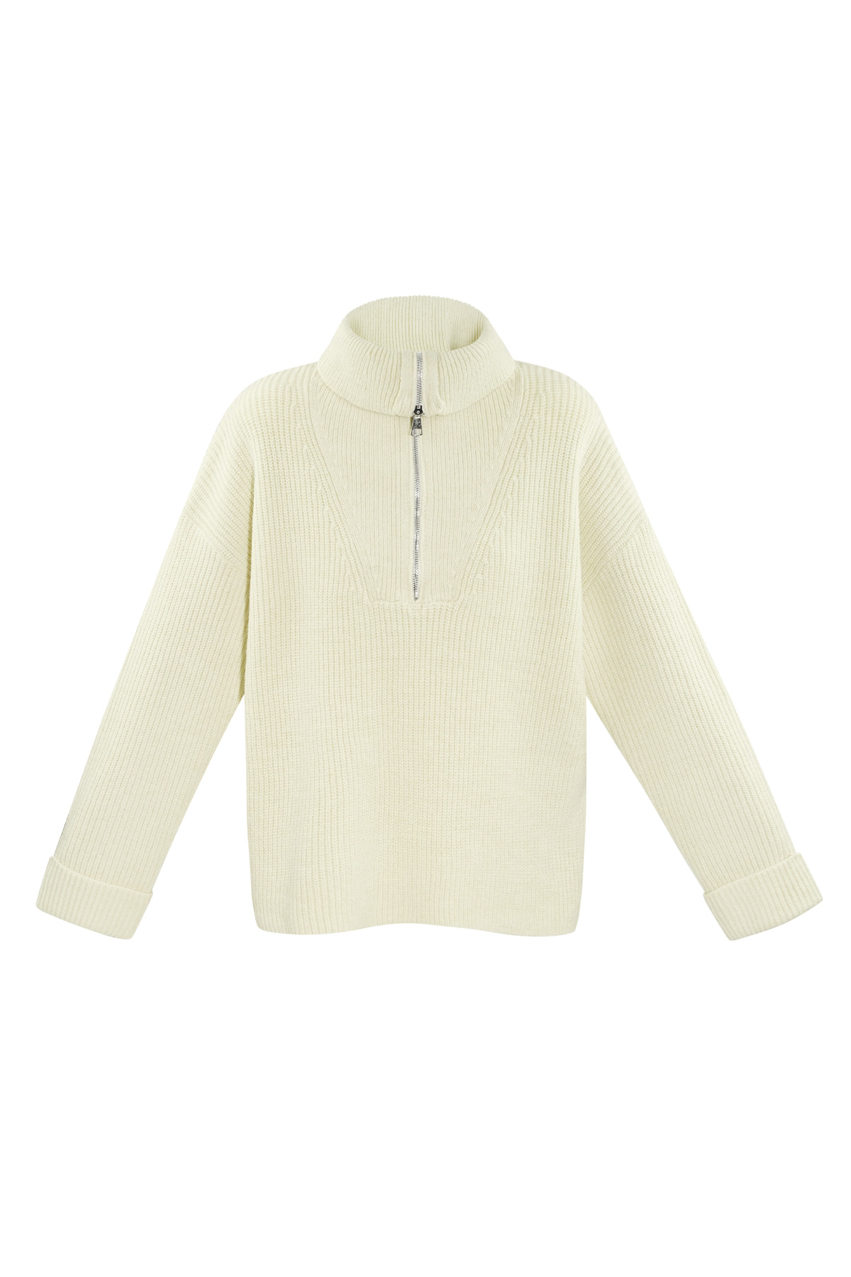 Pull en maille neutre - blanc cassé h5 