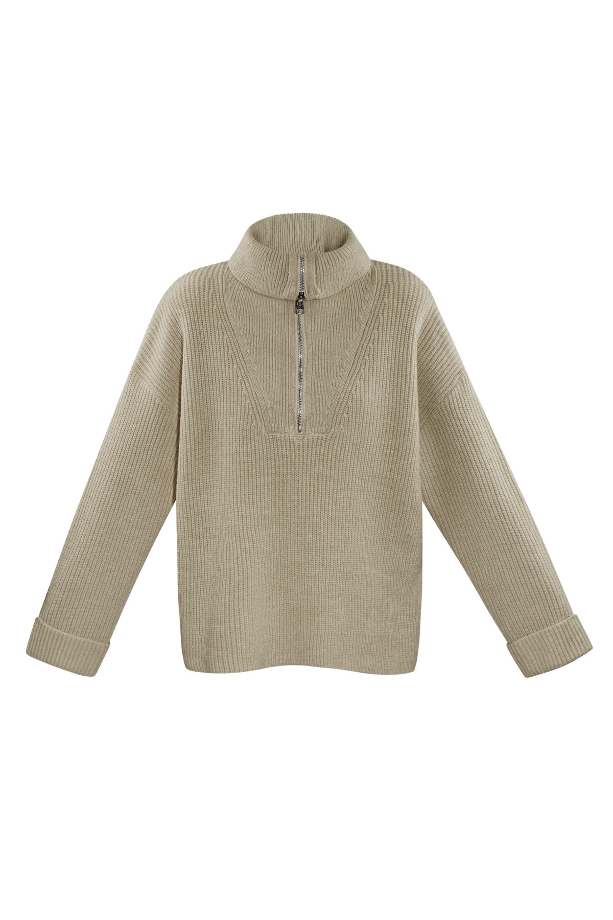 Neutral knit trui - beige h5 