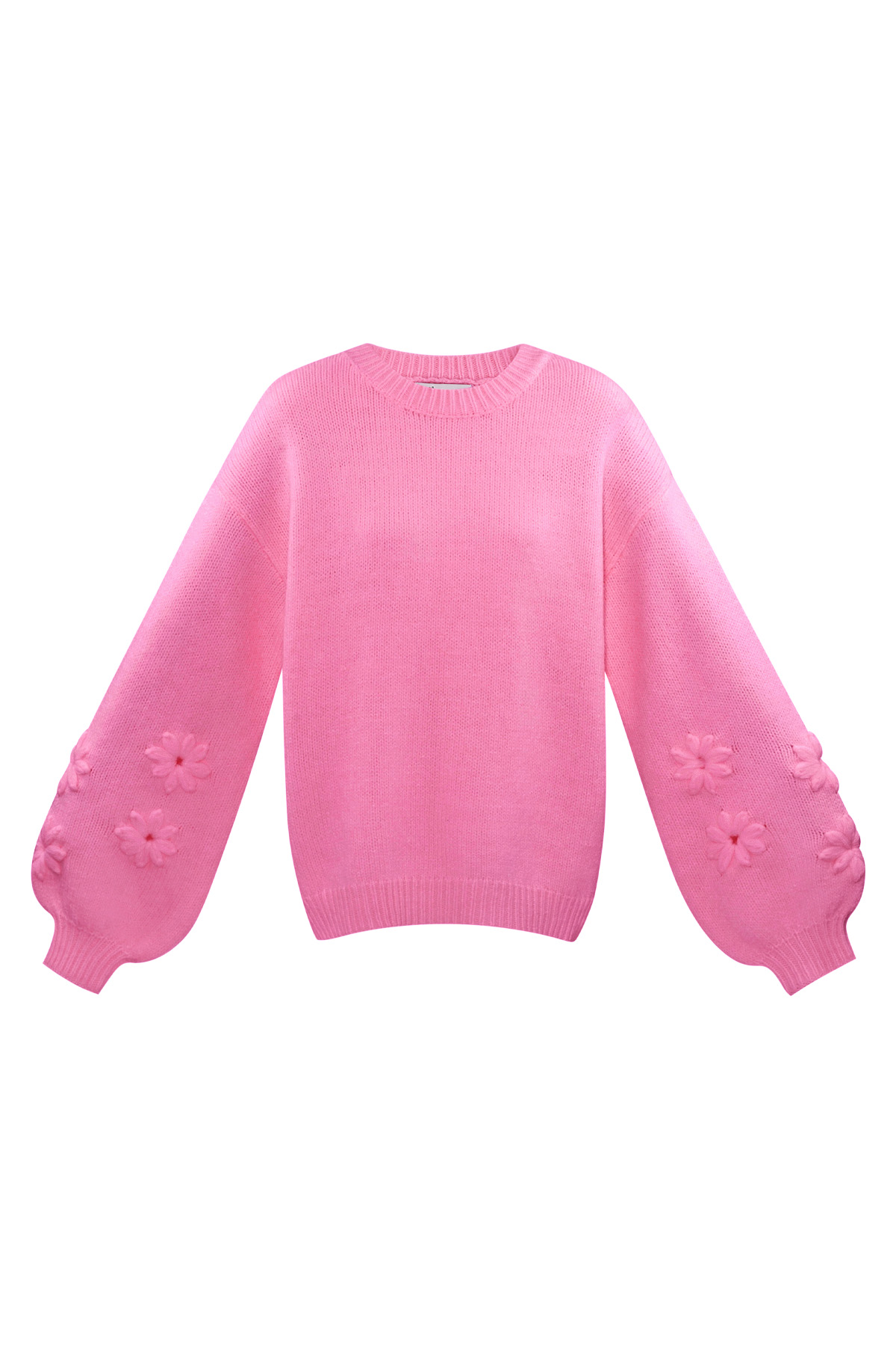 Lovely floral touch sweater - fuchsia 2