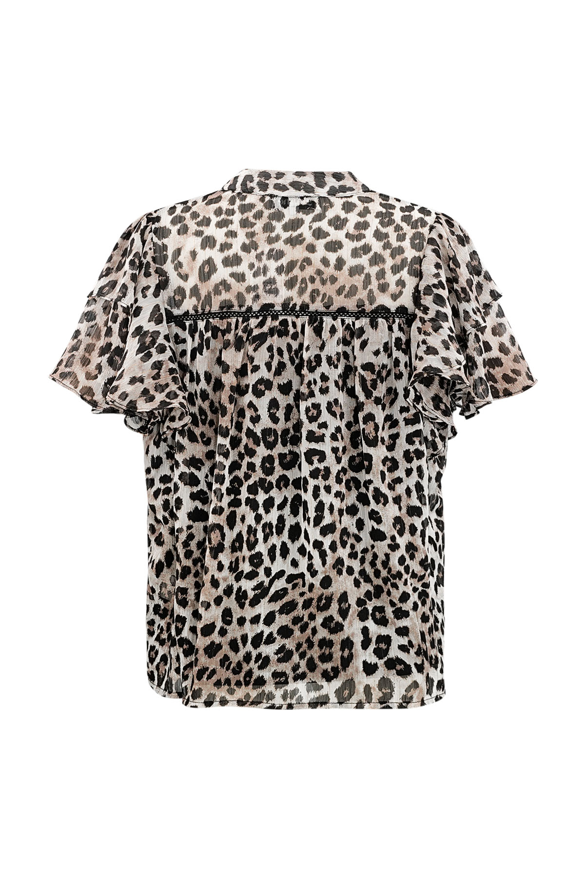 Leopard print top flare sleeves - brown h5 Picture6