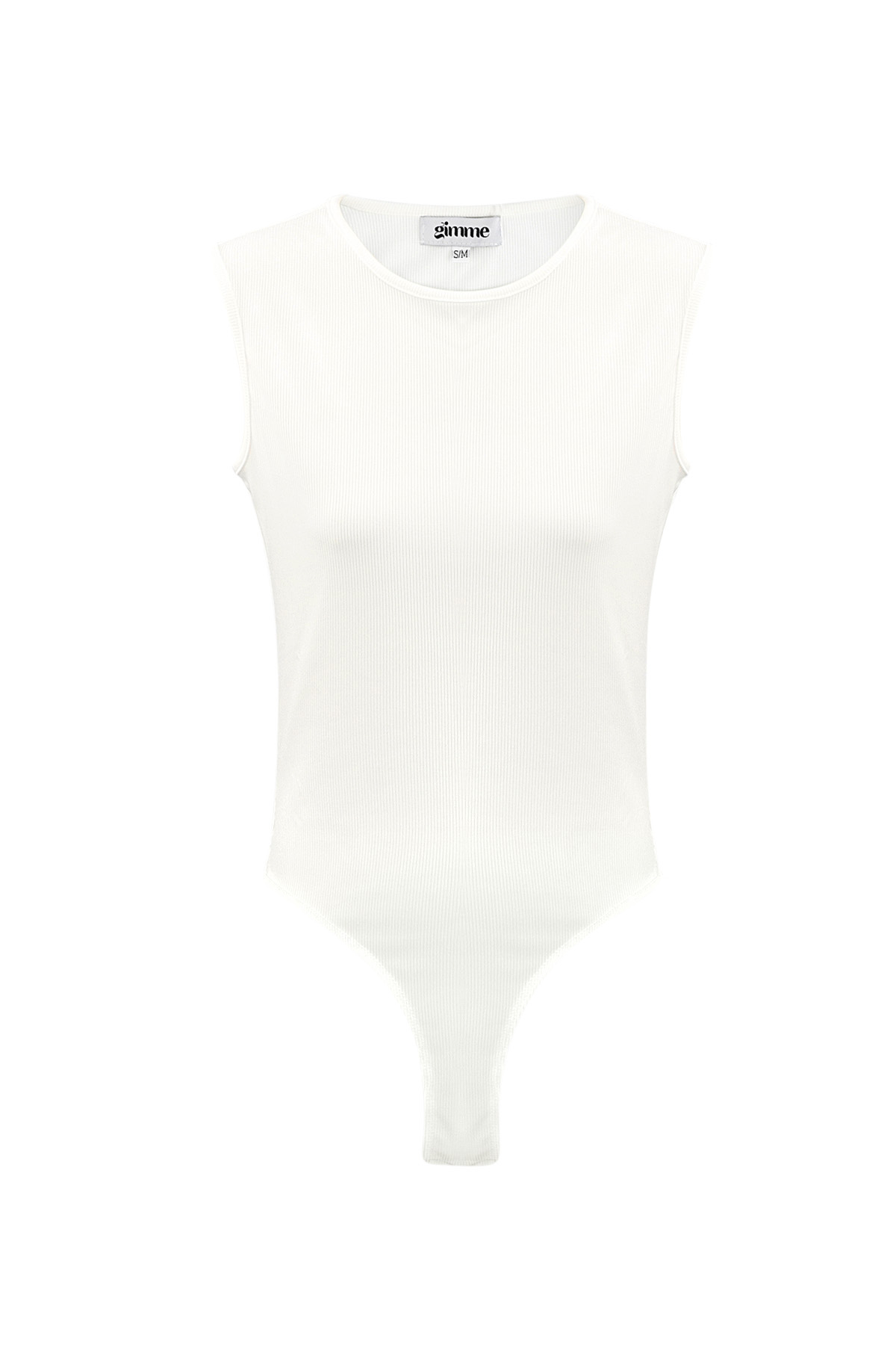 Basic bodysuit mouwloos - wit h5 