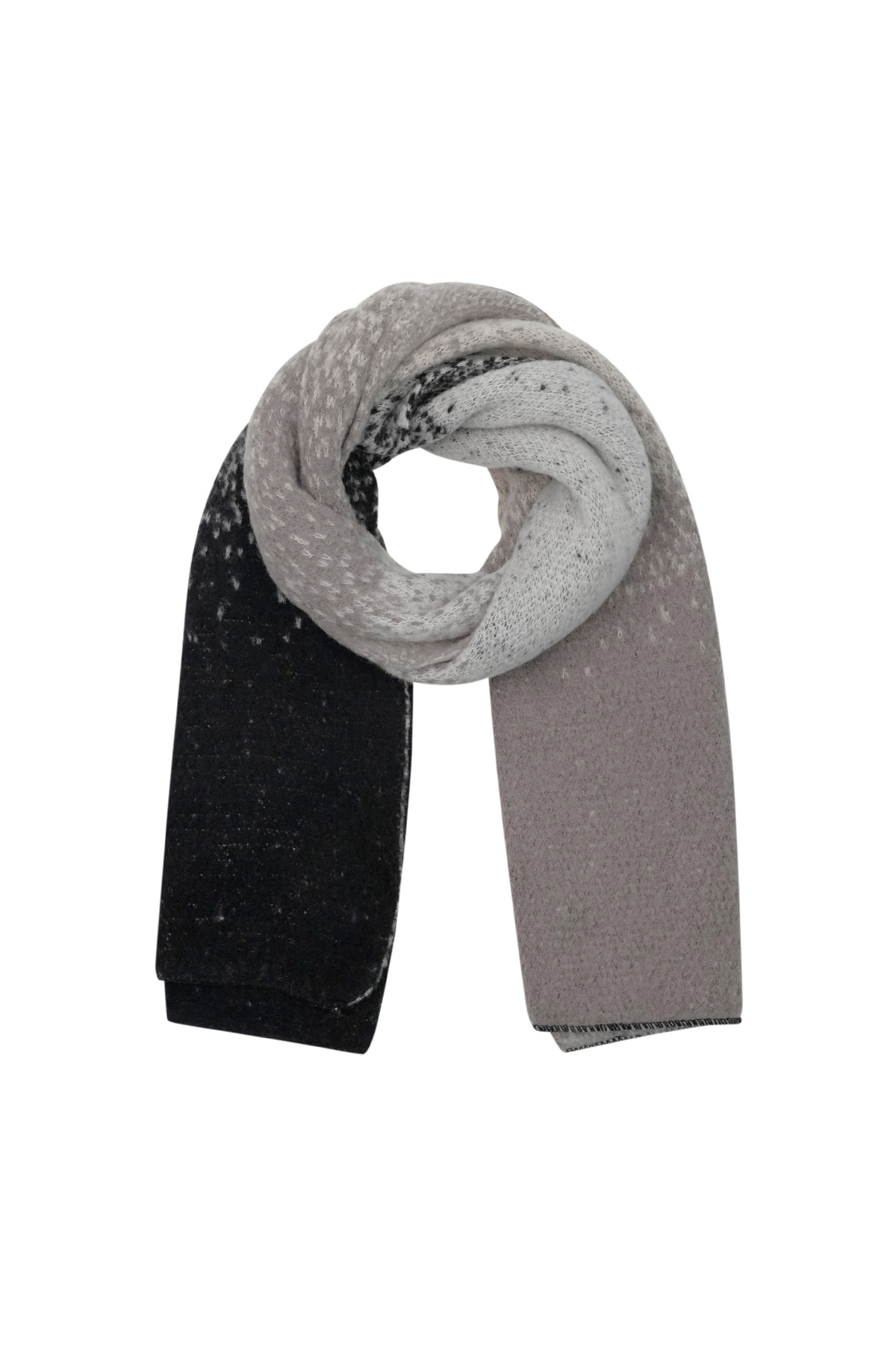 Foulard Dreamy Days - gris noir h5 