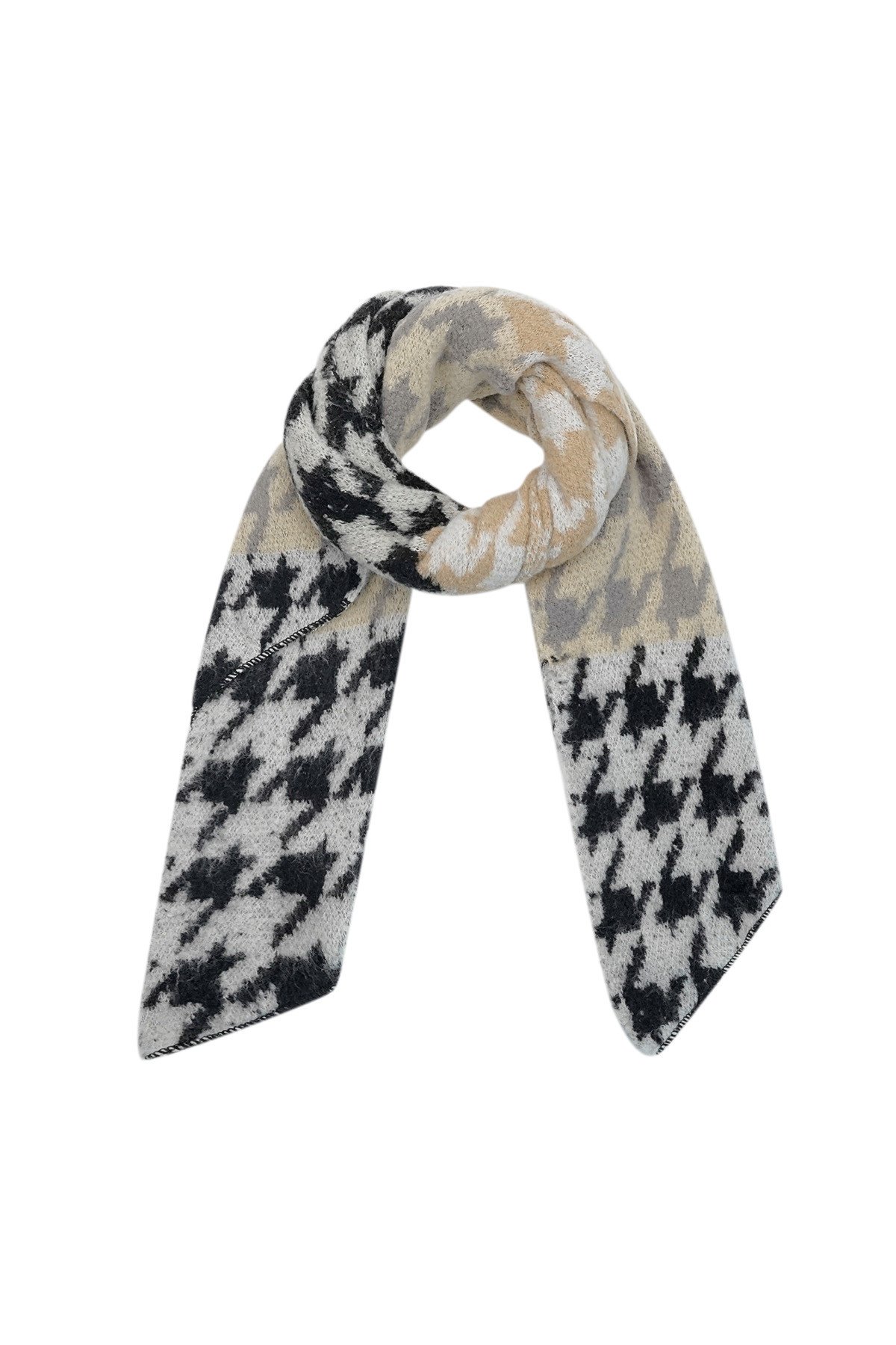 Velvet Vibes scarf - black gray 